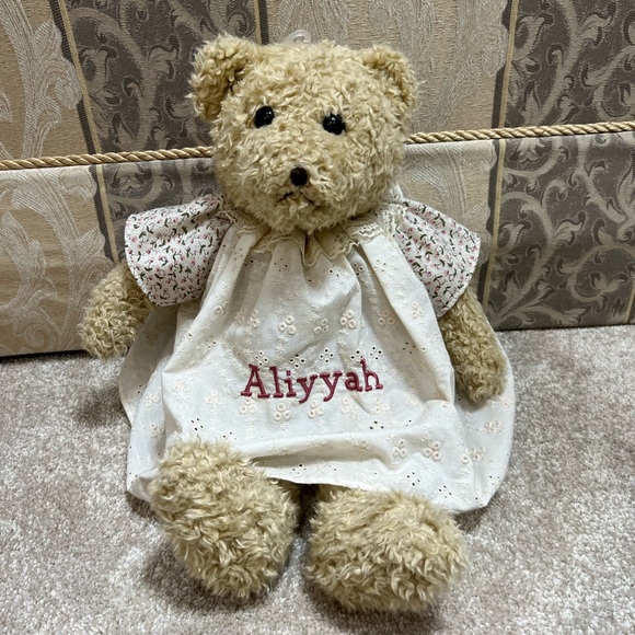 TEDDY BEAR WHITE AND FLORAL DRESS - Picture 7 of 7